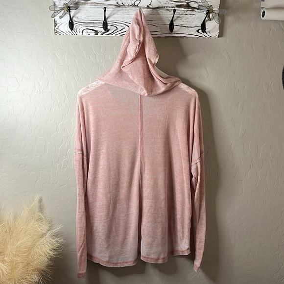 Trendy trends, pull over hoodie, lightweight kangaroo pocket, V-neck M/L - Picture 5 of 8